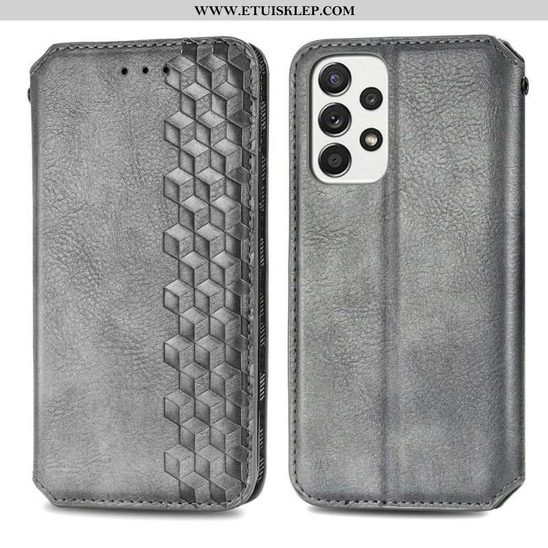 Etui Na Telefon do Samsung Galaxy A13 Etui Folio Wzór 3d Z Efektem Skóry